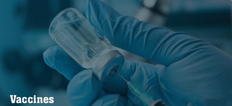 A gloved hand holding a small vial used in vaccines, reflecting the advanced technology and precision in manufacturing vaccines at the Saudi RNA Company.
                        